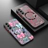 Чехол с узором из разноцветных бантиков Для Samsung Galaxy S26 Ultra S25 S24 Plus S23 S22 S21 FE Магнитный Для Magsafe Матовый Чехол