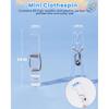 60PCS Clear Clothes P for Baby Shower Games Boy Girl, Transparent Acrylic Clothes Pin Bulk, 1.4'' Mini Clothesp for Photos, DIY Crafts, Baby Shower