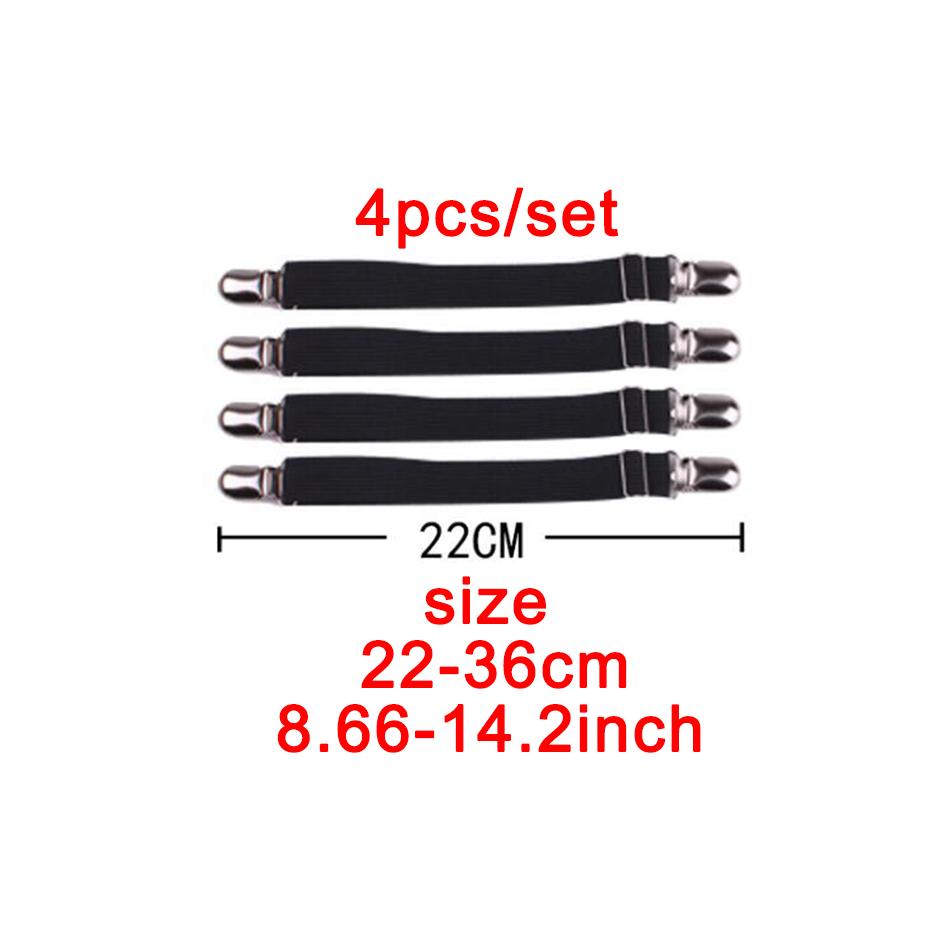 4 шт./компл. эластичная простыня, застежка, захваты для простыни, ремень, регулируемый наматрасник, держатель для одеял, комплект простыней