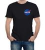 Nasa Logo Chest Mens T-Shirt Spaceship Galaxy Agency Houston Astronaut Space