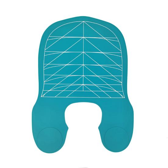 Силиконовый воротник для окрашивания волос с направляющими для волос, водонепроницаемый парикмахерский коврик для окрашивания волос, шаль для салона