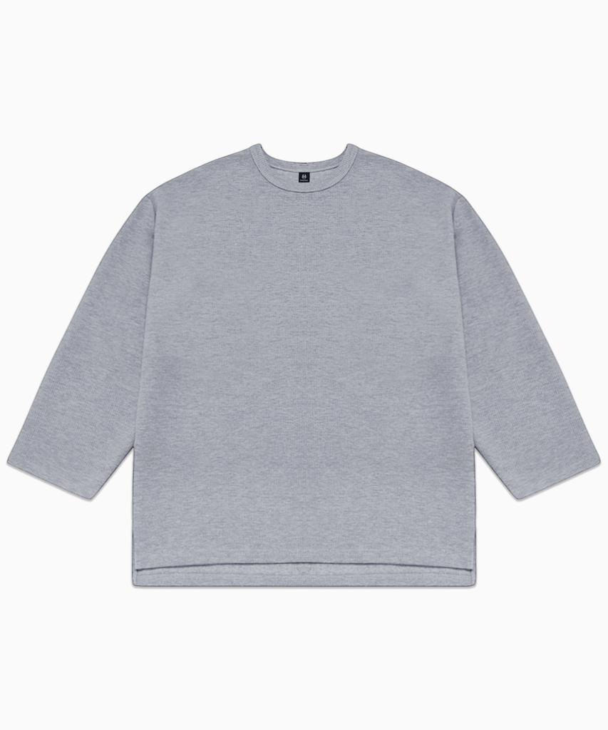 HUGVONE Prime Waffle Wide Long Sleeve [Melange]