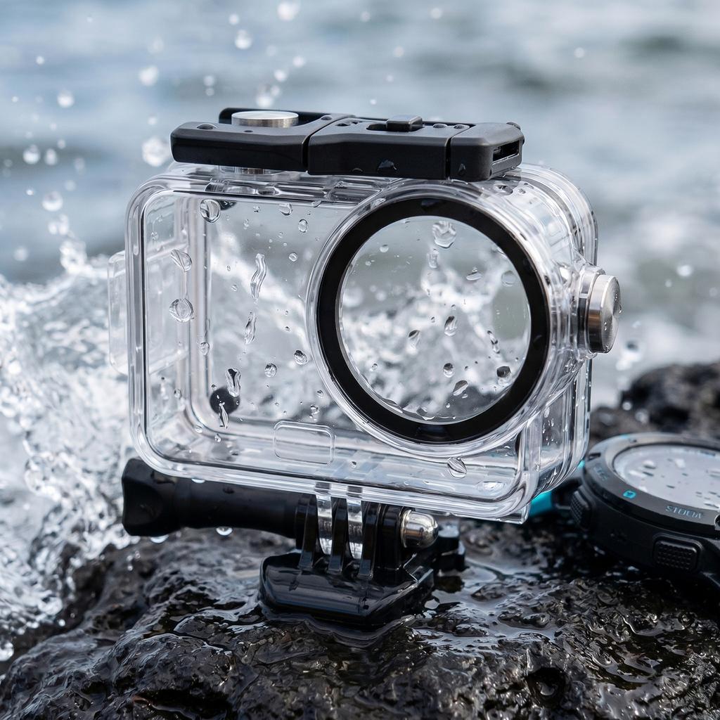 Водонепроницаемый чехол для спортивной камеры DJI Osmo Action 6, аксессуары, водонепроницаемый кейс для подводного плавания, водонепроницаемый корпус с винтом