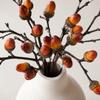 4pcs 13.4in Length Fake Acorn Decor Plastic Simulation Acorn Flower  Table Scene Decor