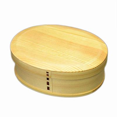 Коробка для бенто Magewappa Коробка для бенто Dobari Oval 850cc Natural с разделителем и лентой