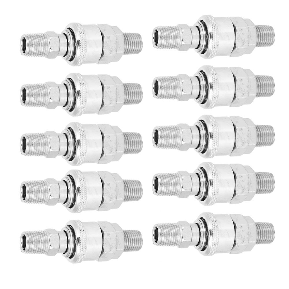 10Pcs Air Compressor Connector Barb SelfLocking CType Male Female Quick Release for PU Hose