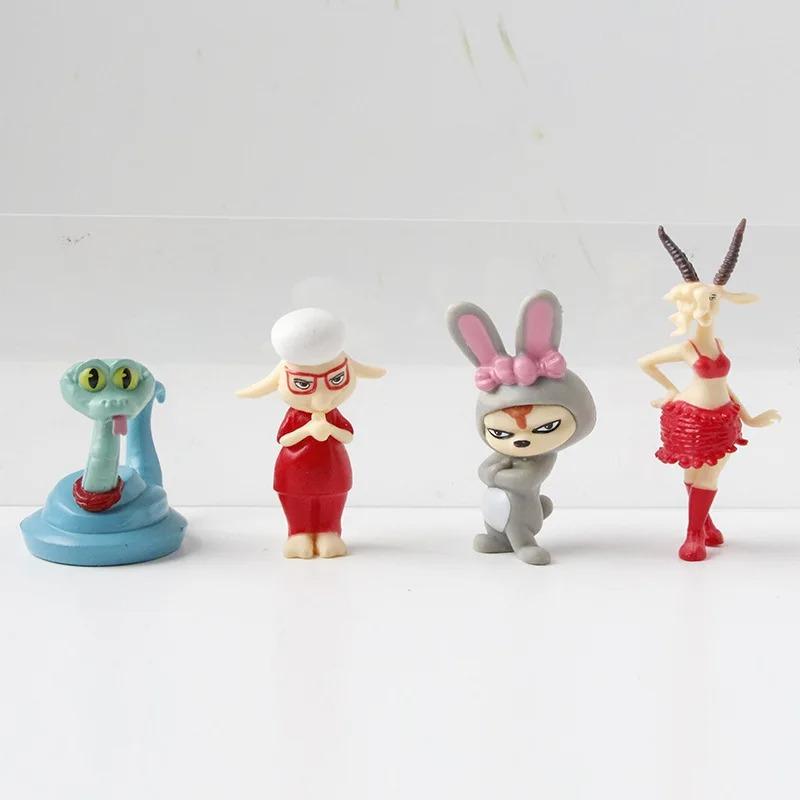 New 12Pcs/Set  Zootopia Cartoon Anime Figure Zootropolis Utopia Action Figure Toys Kids Room Ornaments Cake Topper