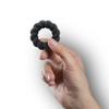 Rocks-Off - Liquid Silicone Twist Penis Ring Black