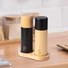 Oak Wooden Pepper and Salt Grinder Set with Tray, Professional, Shakers Spice Manual