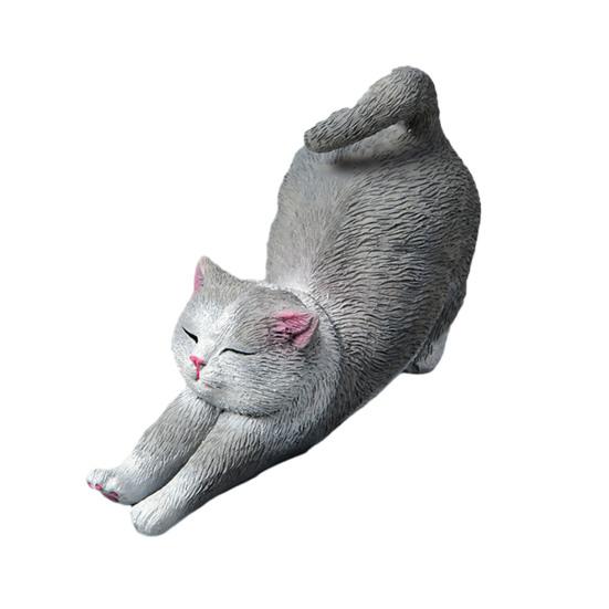 Мини-фигурки кошек Милые статуэтки кошек из смолы Маленькие скульптуры котят для помещений