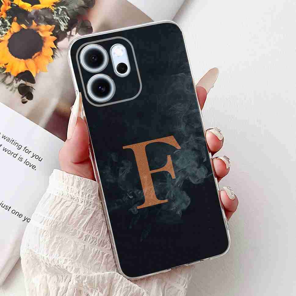 Чехол для Oppo Reno14 F 5G 6.57" Популярный дизайн Буквы A-Z Корона ТПУ Мягкий силиконовый чехол Для телефона Oppo Reno 14F CPH2743