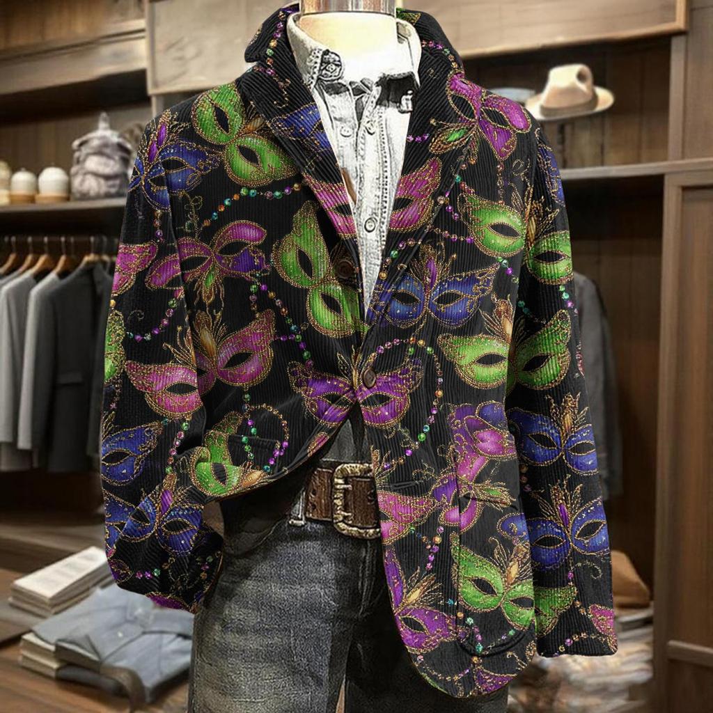 Мужская куртка в стиле business casual из вельвета