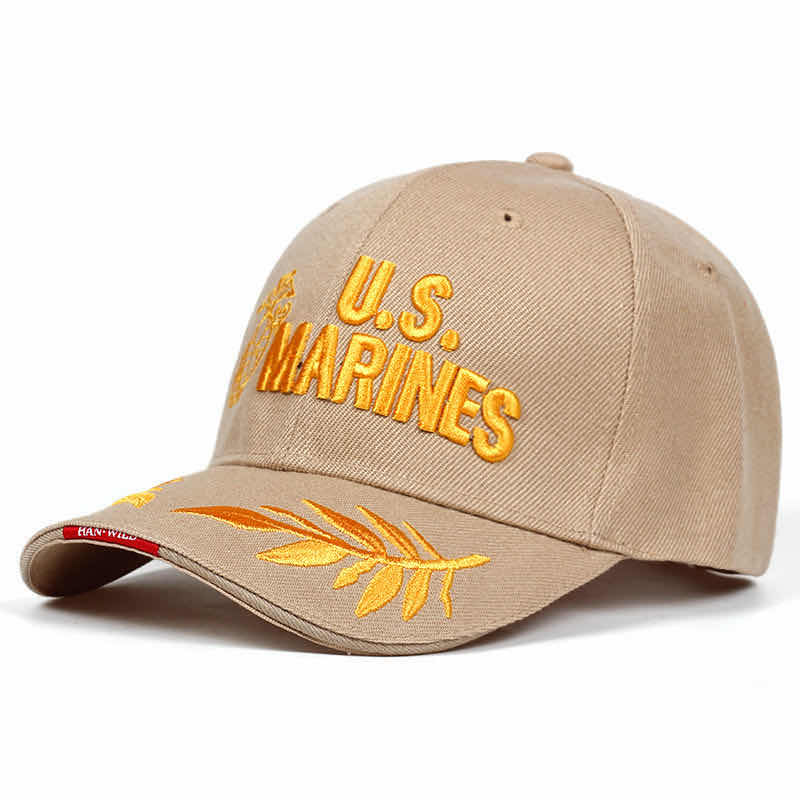 Letter Embroidery Tactical Baseball Hat Student Outdoor Training Army Cap Cotton Adjustable Military Hats Sunscreen Caps Gift