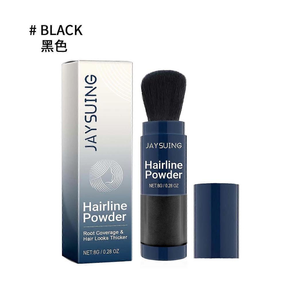 Hair density fiber powder thick hair fluffy color filling hairline refreshing oil control powder black 8g