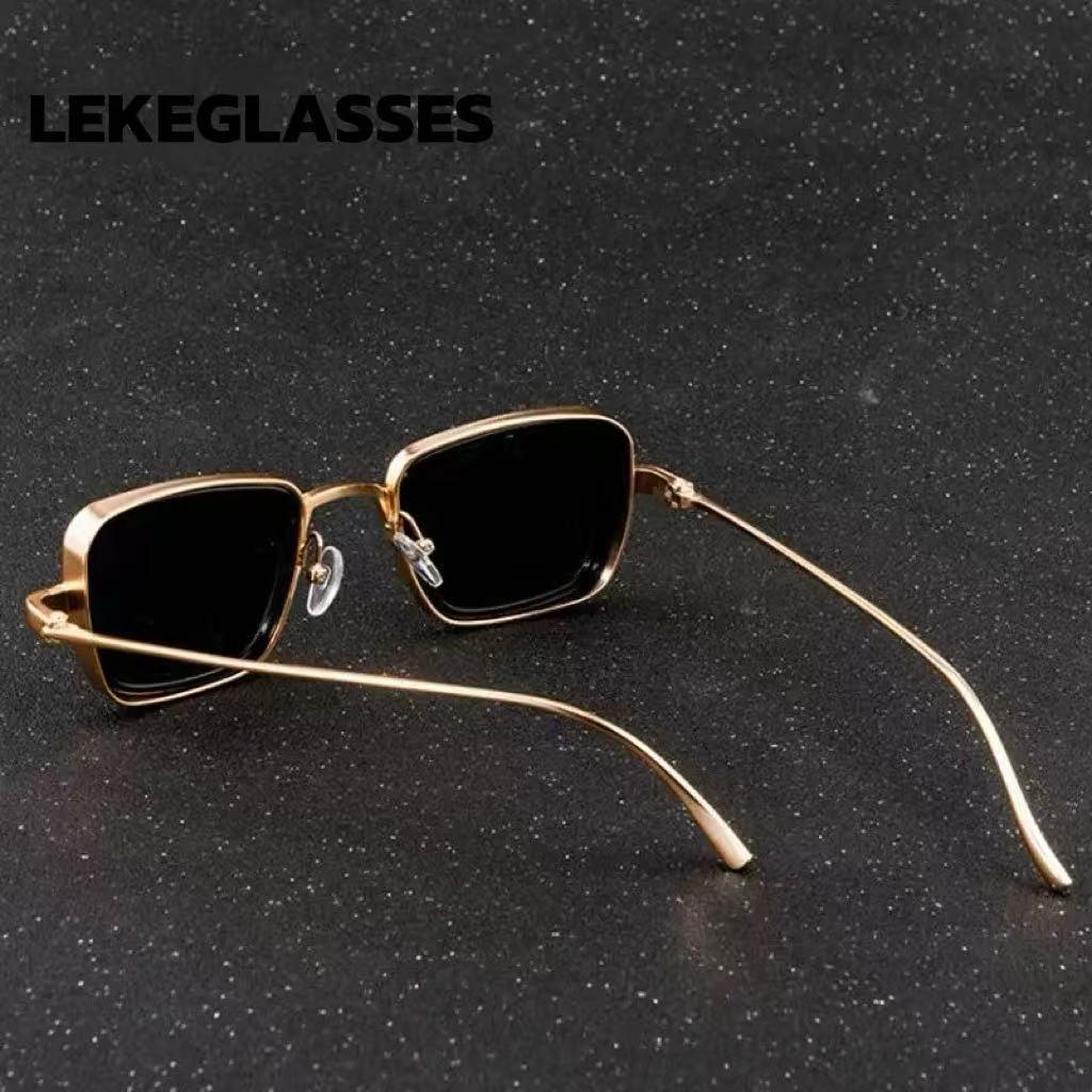 2025 Trendy Retro Metal Square Men's Sunglasses - UV Protection, European & American Style
