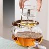Glass Teapot with Removable Infuser Stovetop & Induction Cooker Safe Teacup Borosilicate Heat-Resistant Water Kettle