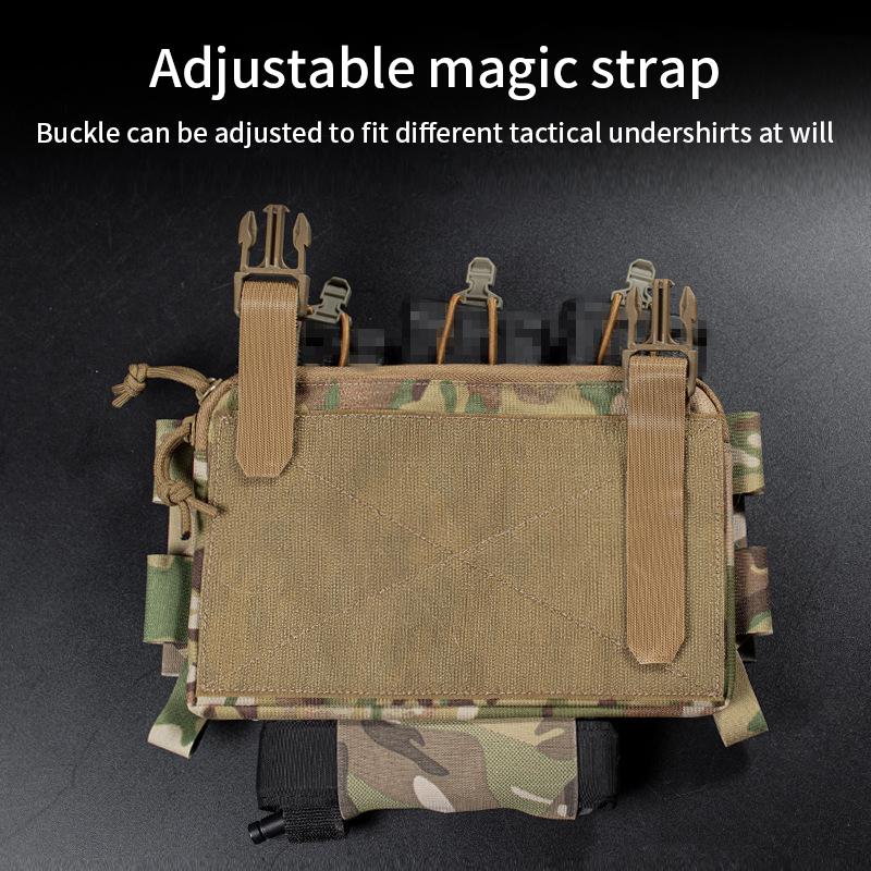 Tactical EPV2 Flexible 556 Tag Rifle Magazine Pouch All-in-One Rear Document Stacker QASM Buckle Clip Tourniquet Holder ARC