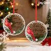 1pc/2pcs Cardinal Glass Ornaments for Loss of Loved One, Keepsake Gift for Passed Loss of Friends, Bereavement Gifts, Memorial Christmas Ornament