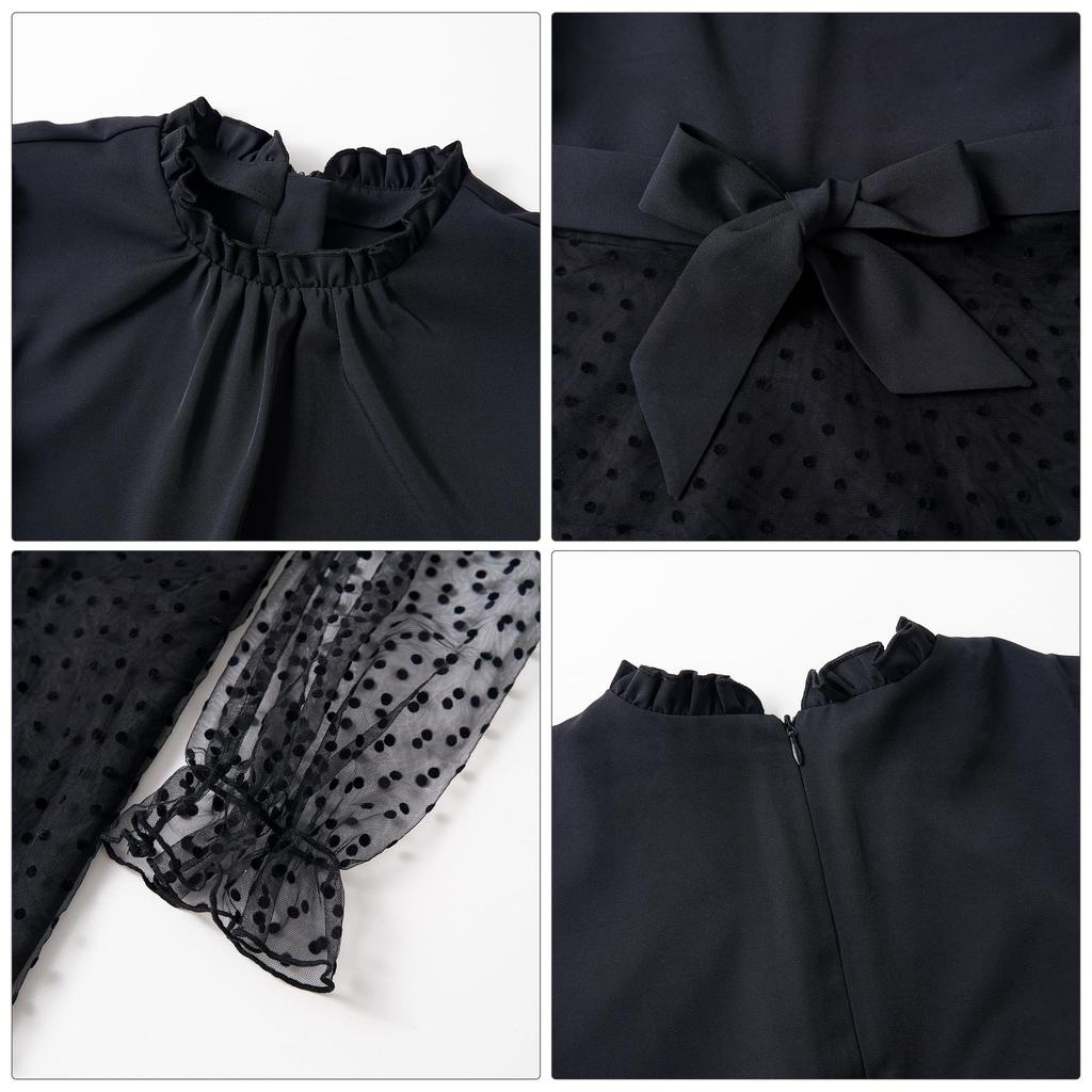 Детское платье из тюля в горошек на каждый день 130 [Rolanko], для девочек, с рукавами, с оборками, детское платье, с рисунком, для концертов, свадеб, церемоний, для ношения, для вечеринок,