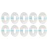 10pcs Glucose Monitoring Probe Stickers Waterproof Adhesive Glucose Sensor Cover Transparent