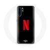 Чехол для Huawei P30 Pro Netflix Logo красный черный фон