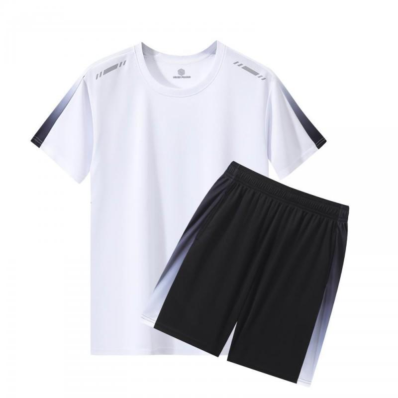 Men Women Sportswear Set Quick Dry Running Gym Tennis Badminton Cycling Short Sleeve T-Shirt Shorts