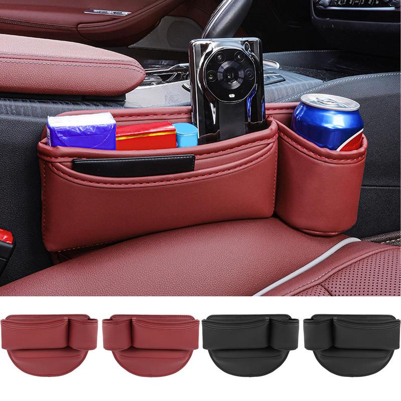 Подстаканник сумка для автомобиля многофункциональный автомобильный карман для хранения искусственная кожа консольный органайзер консоль щелевой заполнитель автомобиль