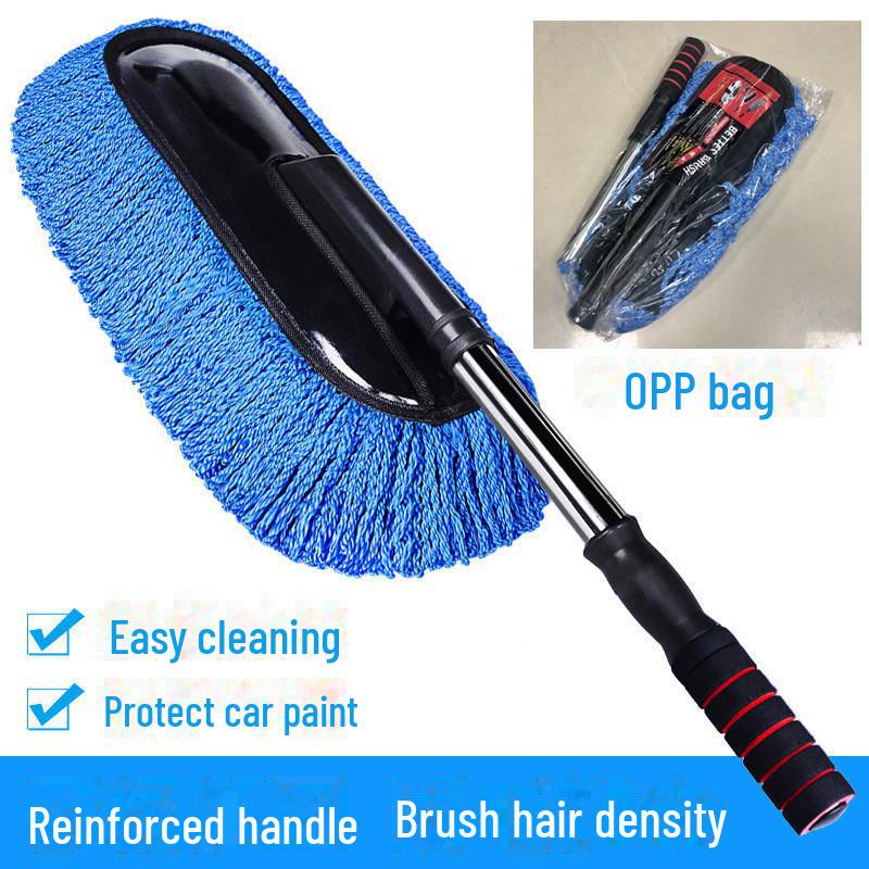 Выдвижная швабра для мытья автомобиля с мягкой щетиной для удаления пыли