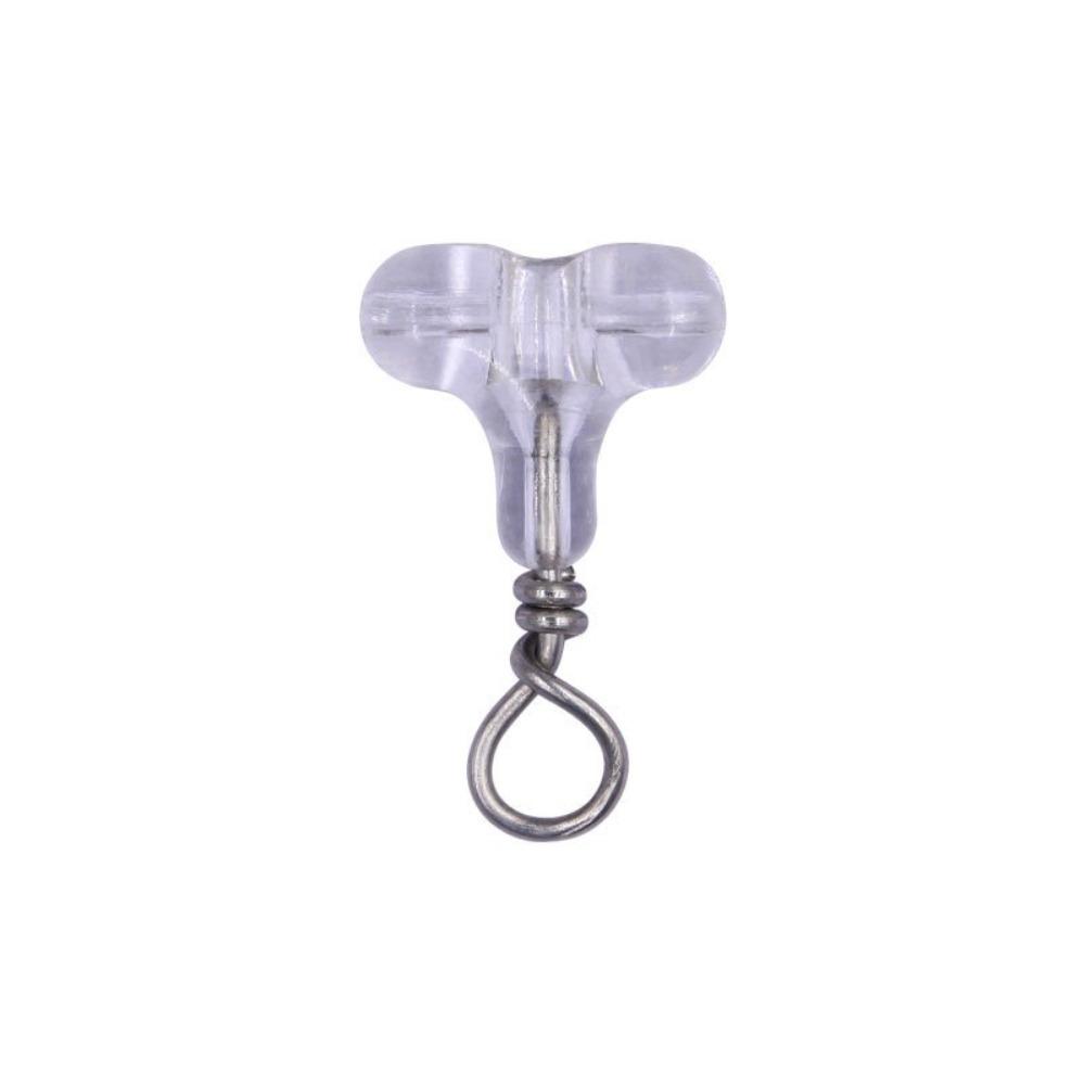 30 шт. Бусины Прозрачные Рыболовные Бусины Прозрачные Овальные Сабики Оснастка Двойное Поперечное Отверстие 3-сторонний Соединитель Рыбалка