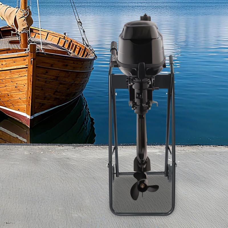 Outboard Boat Motor Cart, Engine Carrier, Multi Purposed Engine Stand, Foldable Boat Engine Dolly for Motors up to 30HP