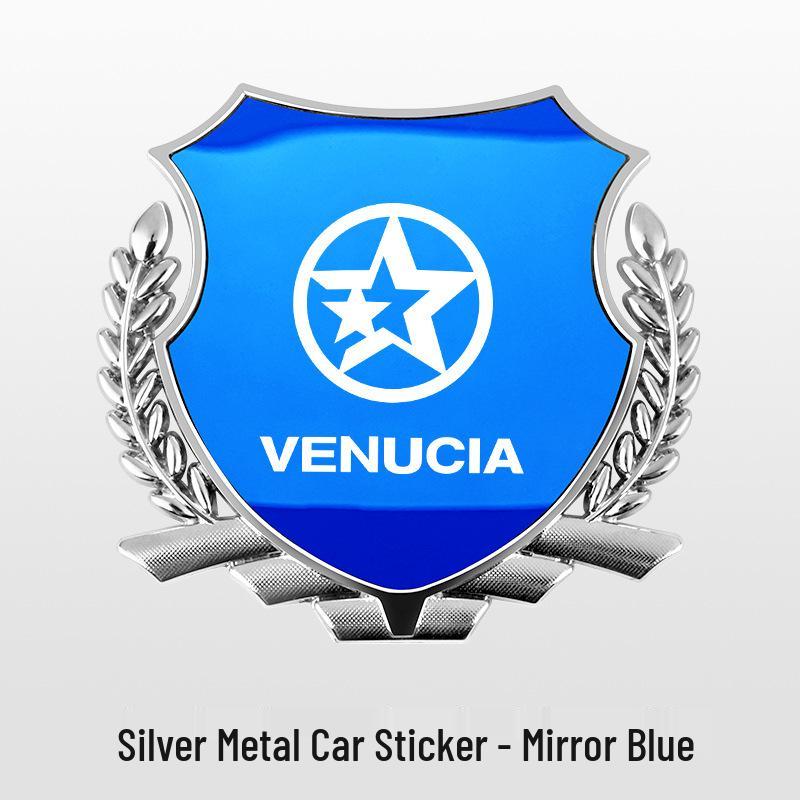 Боковой шильдик Venucia Car 'Колос пшеницы' для D60/T70/T90/Star/T60 - Модификация металлического корпуса
