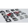 Chrome Letters C32 C43 C55 C63 Symbols V8 BITURBO 4MATIC Sticker for Benz AMG W204 W205 Trunk Fender Emblems AX1 