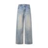 High Waist Wide Leg Jeans Women Slim Straight Denim Pants Cropped Regular Long Length