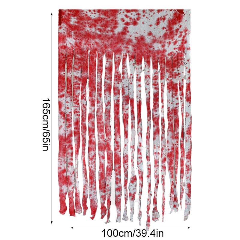 Хэллоуин Узор Кровавых Пятен Декоративный Красный Узор Ладони Орнамент Тема Фона Ткань Бар Подвесной Домашняя Вечеринка 100*165см