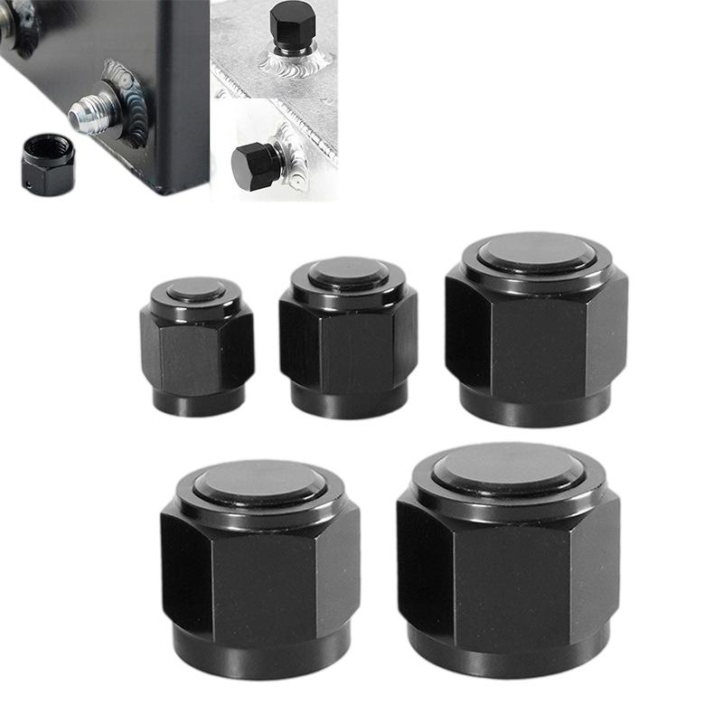AN Hardline Tube Nut & Sleeve Adapter 1Pcs High Precision Aluminum Fits 4AN AN6 AN8 AN10 AN12 for Turbo Oil Line Setup