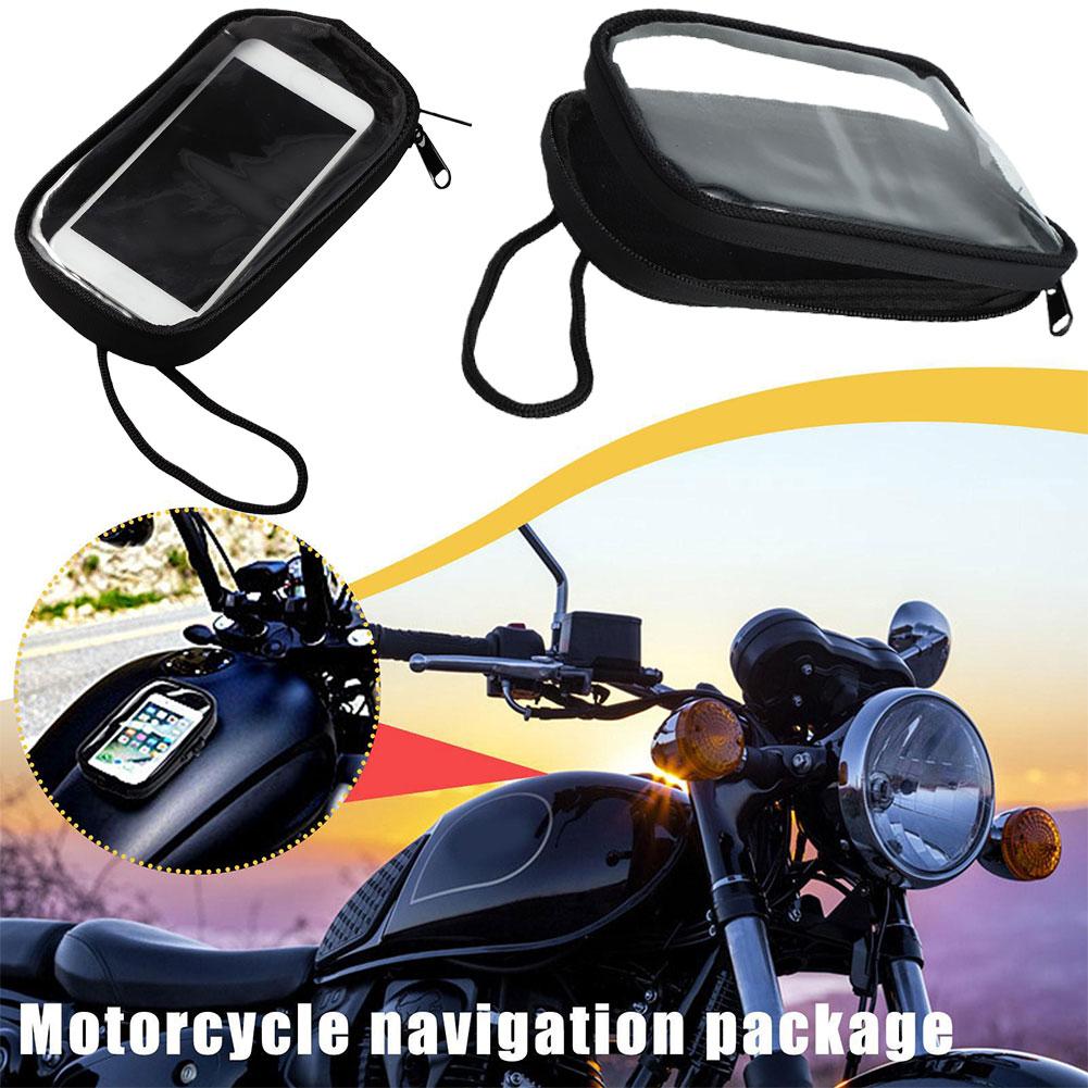 Motorcycle Fuel Tank Bag Magnetic Fuel Tank Waterproof Mobile Bag Oil Phone Holder Bag Phone Pouch Cell Phone Seat G3L5