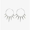 Personality Grunge Rock Accessories Black Rivet Hoop Earrings Cool Hip Hop Earring for Women EgirlPunk Mens Jewelry Fashion Gift