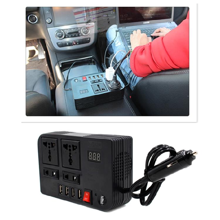 300 Вт Автомобильный инвертор питания для преобразователя DC 12V в AC 220V Инвертор Цифровой дисплей