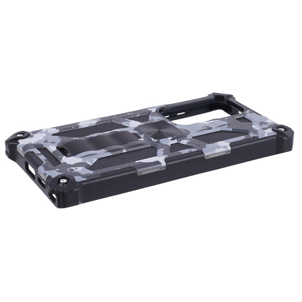 Для Samsung Galaxy S24 Ultra Чехол Камуфляжная подставка Пластик+ТПУ Чехол для мобильного телефона