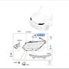Кронштейн фары LR167181/LR167179 для Land Rover Range Rover Sport 2023