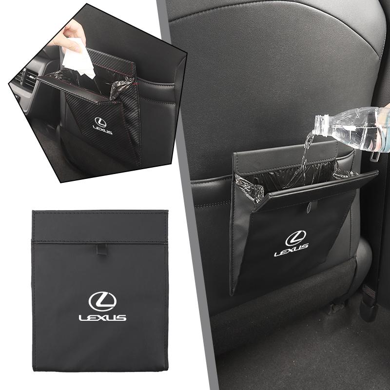 CKU5 Car Seatback Waste Bag Trash Pocket Garbage Pouch Accessories For Lexus UX250h RX450h CT200h RX400h NX300h RX350 RX300 GX470 IS3
