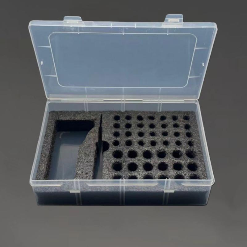 Прочный polypropylene контейнер для хранения аккумуляторов для стандартных маленьких батареек с отдельными отсеками и соединительной конструкцией