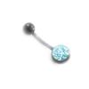 Les Trésors De Lily [I9492] - Бирюзово-синий пирсинг «Кристалл»