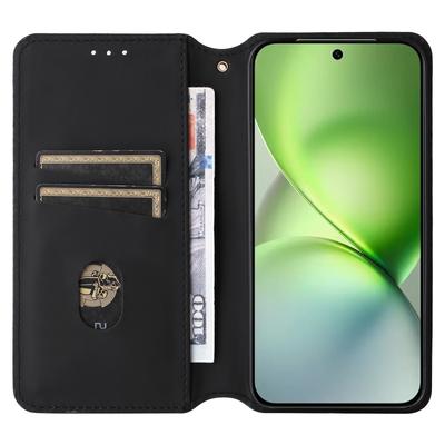 Для vivo X200 Pro mini 5G чехол-кошелек с ромбовидным принтом кожаный чехол для телефона