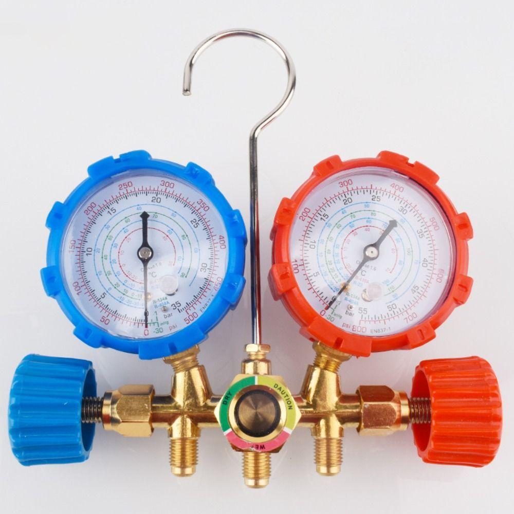 3 Way R410A Manifold Gauge Set  for R410a R22 R134a R404a Refrigerant