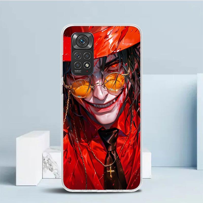 Мягкий чехол A-Alucard Hellsing Anime для телефона Xiaomi Redmi Note 15 14 13 12 Pro Plus Чехол для телефона 14S 11S 11T 11E 10S 10 4G Узорная задняя крышка