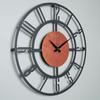 MUYIKA A Bunnela Silver, Red, Black Metal Color Wall Clock 50x50cm MDS-50