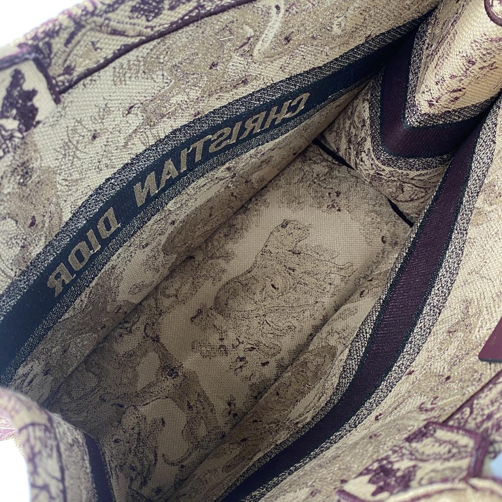 Подержанная сумка-тоут Christian Dior Bordeaux series/Красный чай холст Женская