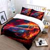 "Flaming Race Car Bedding Set" Bedding Duvet Cover Set Duvet Cover Pillowcases (1 * Duvet Cover 2 * Pillowcases, without duvet insert)
