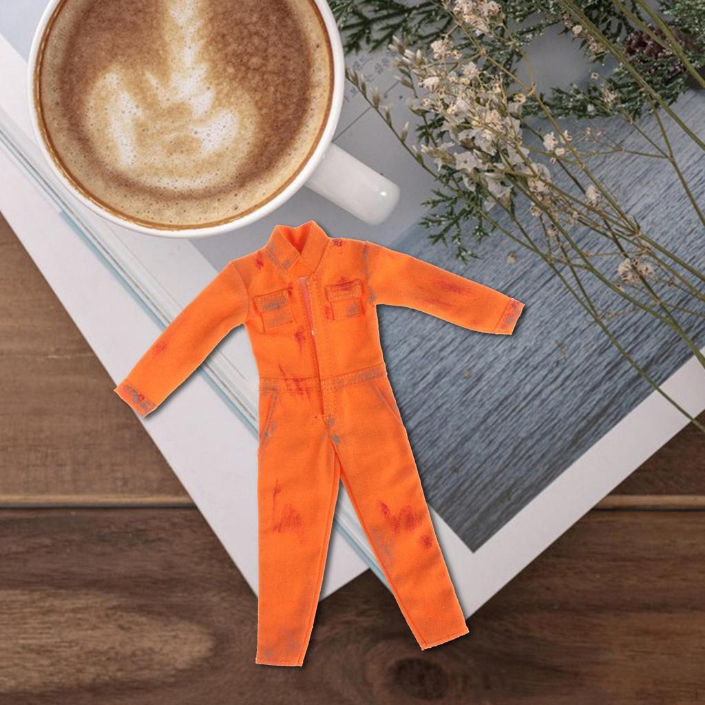 1/12 Scale Male Doll Outfit Jumpsuit for Action Figures and Collectibles
